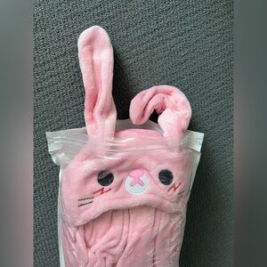 Brand New! Wired Ears Bunny Costume Pajamas Cosplay Size Large Adult Color Pink